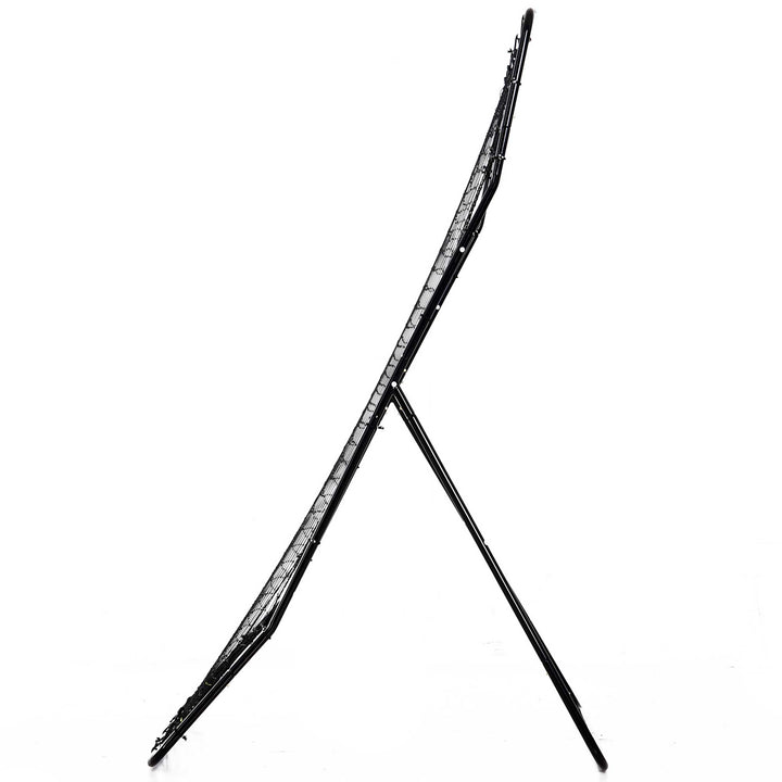 Baseball rebound net, vejrbestandigt, metalramme, grøn hitting zone, 174h x 123b x 90d cm