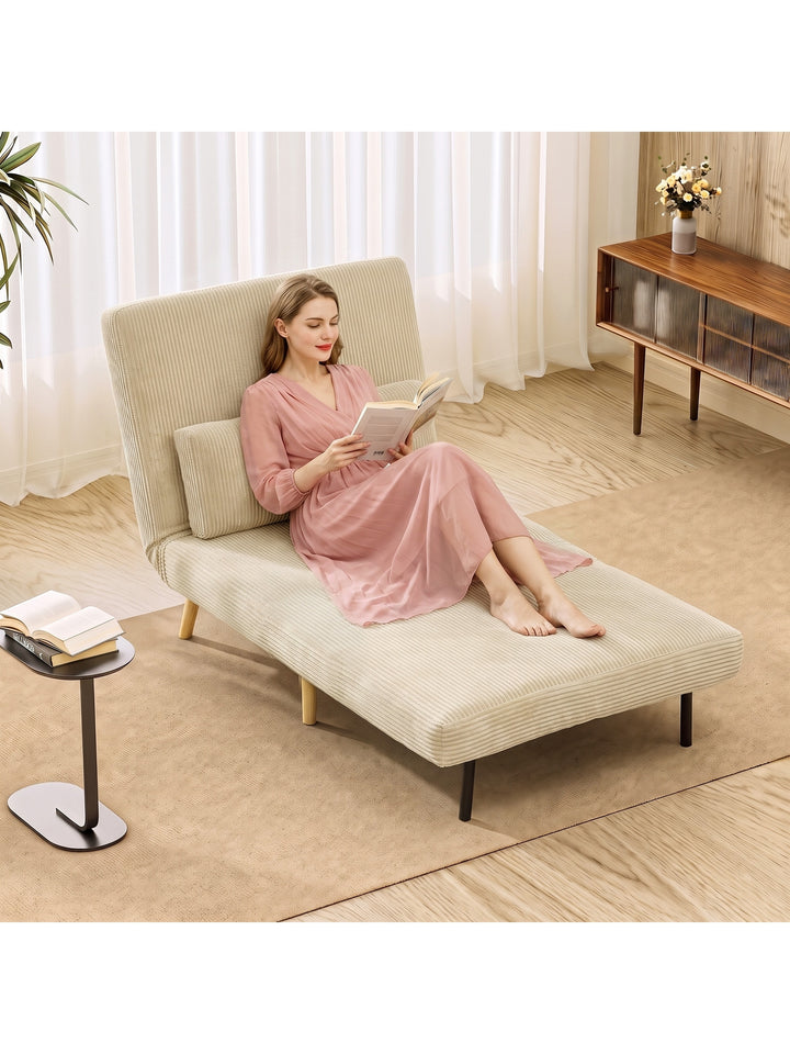 Sovestol 3 i 1 sovesofa med sengefunktion, 90x190 cm Beige