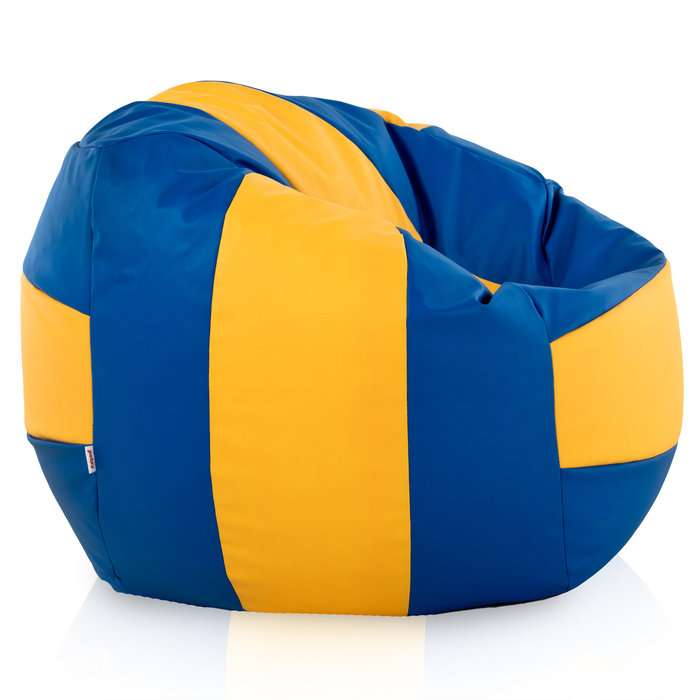 Volleyballformet sækkestol – kunstlæder