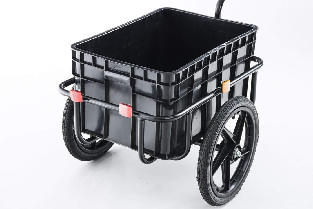 Alsidig og robust cykeltrailer, sort