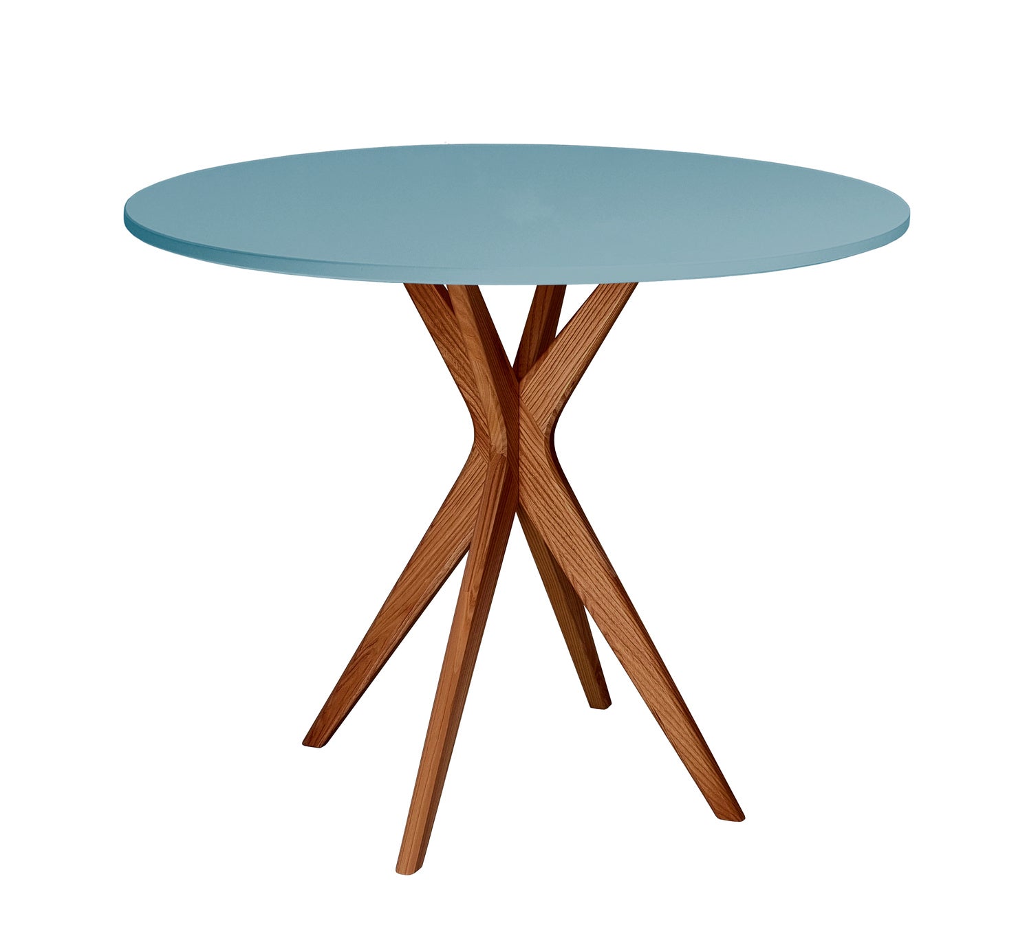 JUBI Rundt spisebord diam. 80cm Oak Gentle Blue