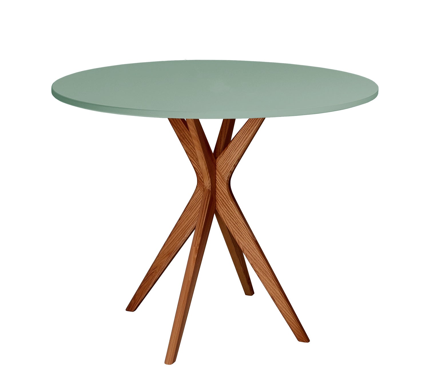 JUBI Rundt spisebord diam. 90cm Oak Sage Green