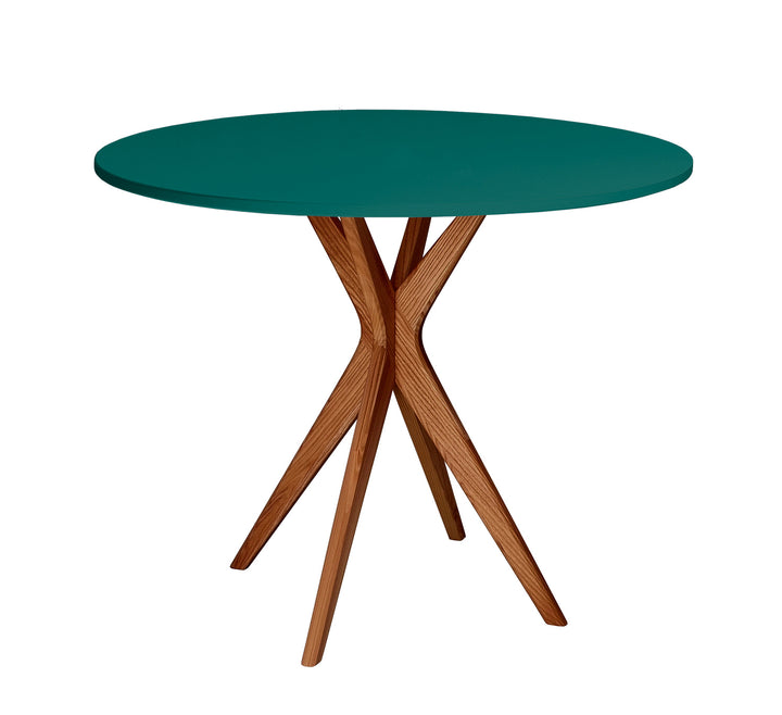 JUBI Rundt spisebord diam. 90cm Oak Sea Green