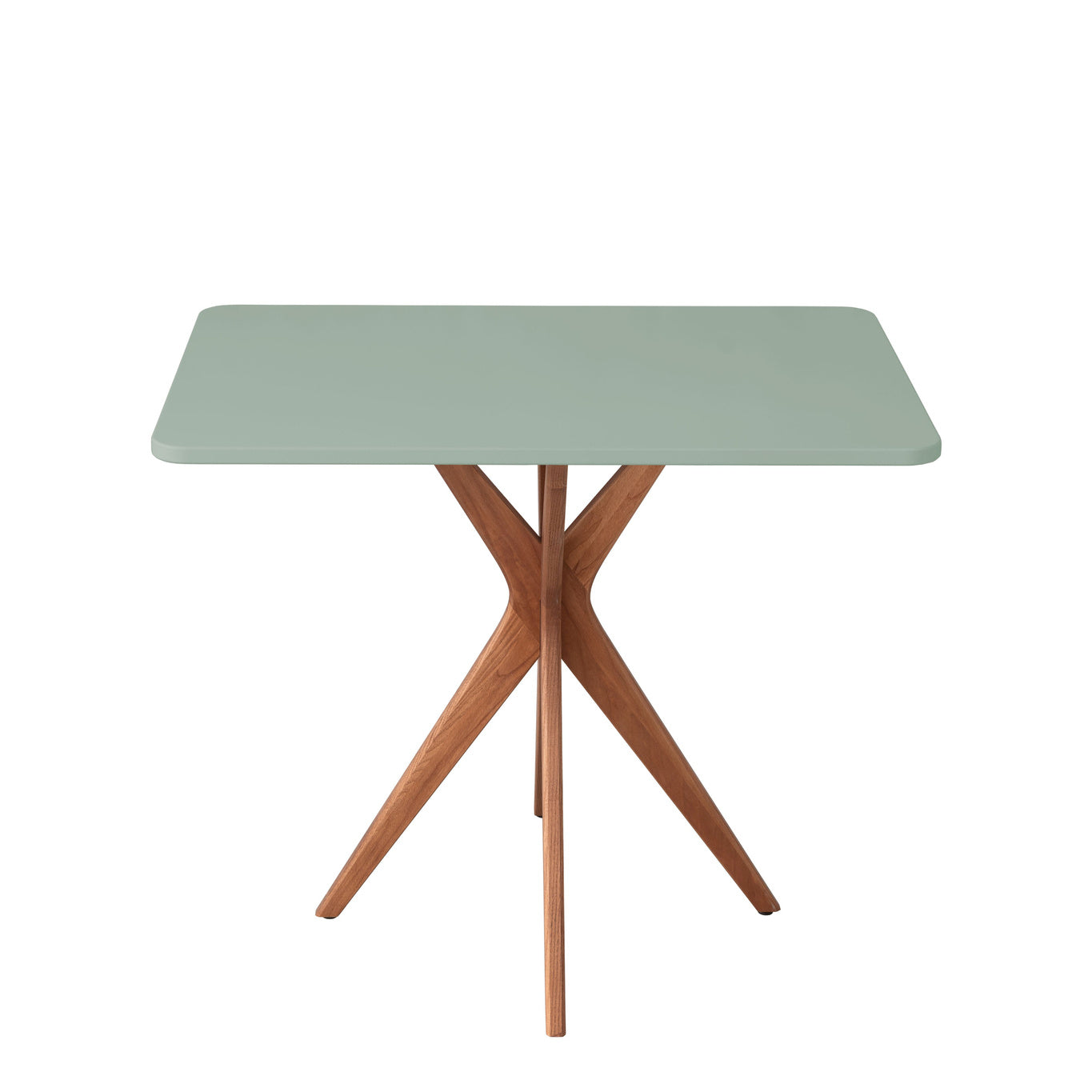 Rektangulært spisebord JUBI 55x80cm Oak Sage Green