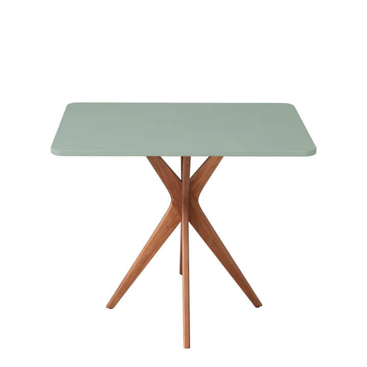 Rektangulært spisebord JUBI 55x80cm Oak Sage Green