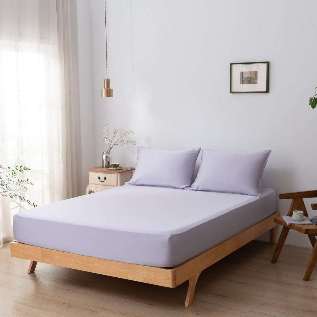 Syren Bambus Sengesæt 1-person - 400TC Tanboocel - Lavender Mist