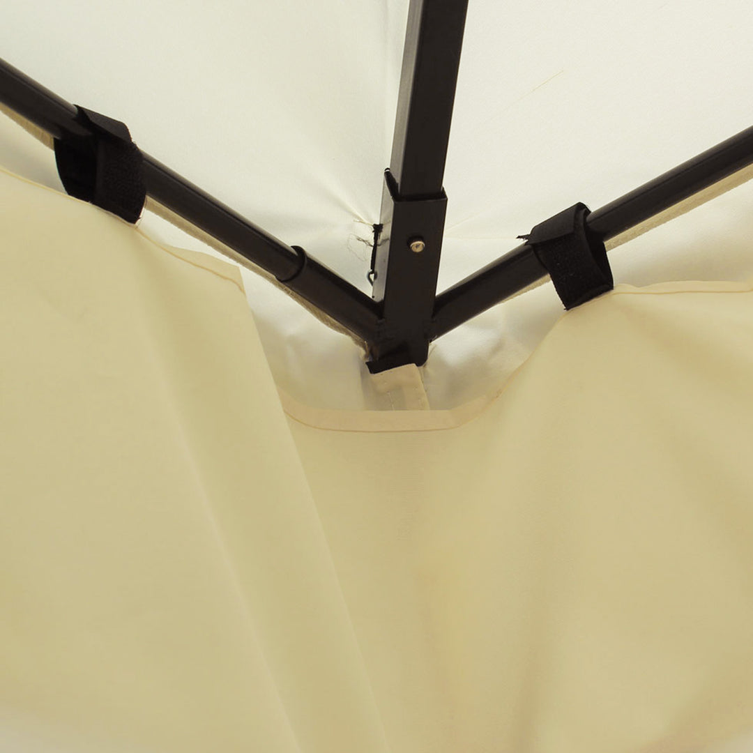 Luksus pavilion have pavilion festtelt marquee havetelt pagoda 3x4 m creme