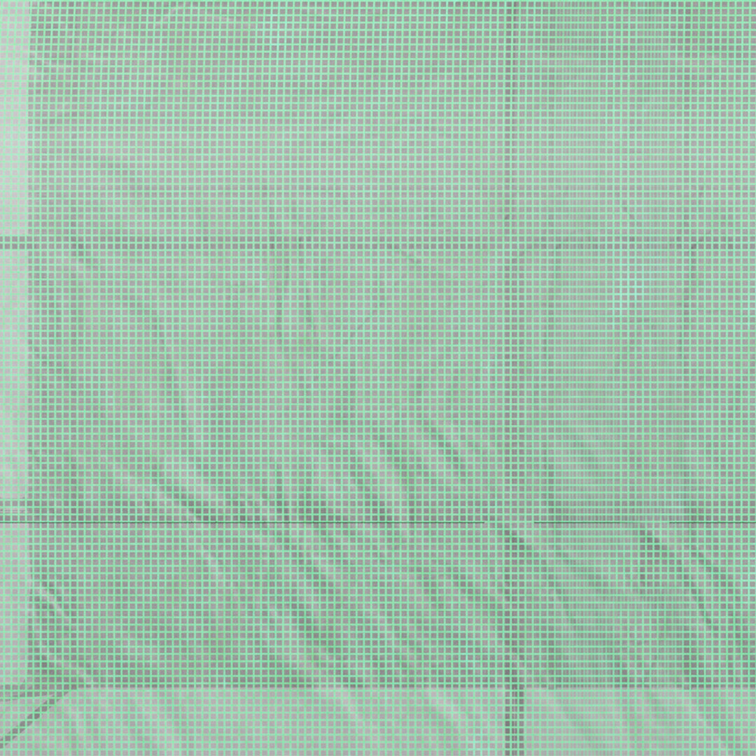 Drivhus, havedrivhus med plastikdæksel, uv-bestandigt, 3 etager, lynlåsdøre, grøn