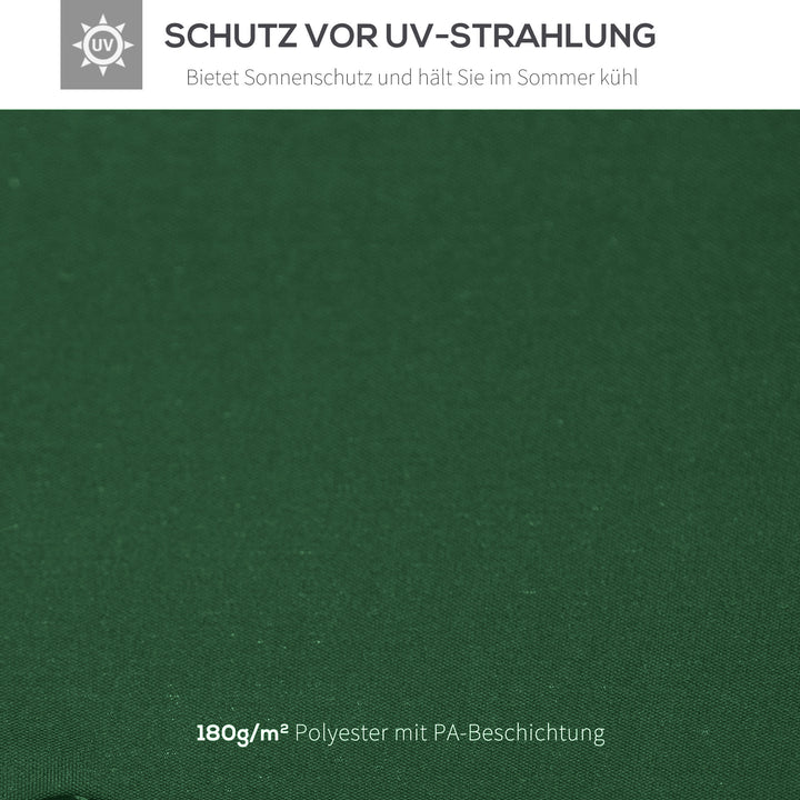 Udskiftningstag til pavillon 3x3m vandafvisende pavillontag til metalpavillon pavillon udskiftningstag havepavillon festtelt havetelt polyester mørkegrøn