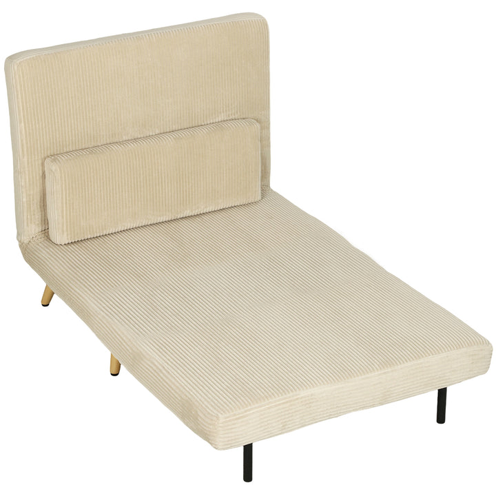 Sovestol 3 i 1 sovesofa med sengefunktion, 90x190 cm Beige