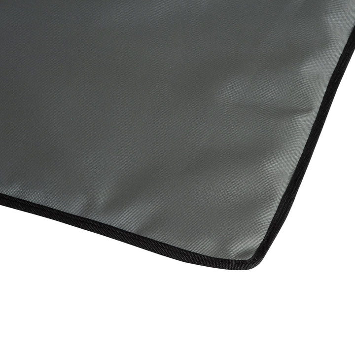 Sæt med 2 strandmåtter, justerbare, foldbare, 124L x 53B x 37-50H cm, grå