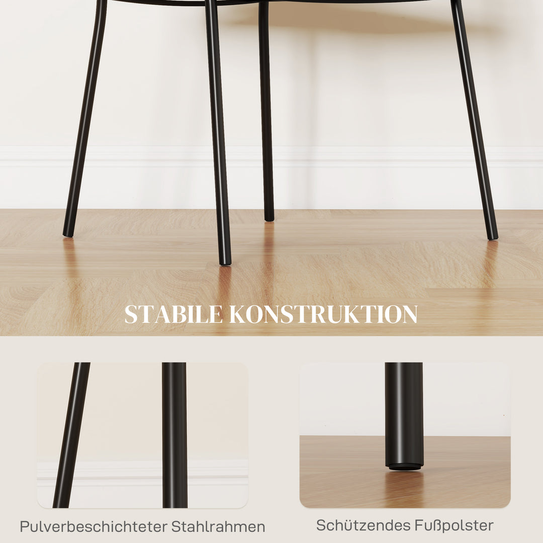 Polstret stol, moderne og komfortabel, 57x53x73cm, grå