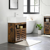 Underskab, badeværelsesskab, 60x30x63 cm, rustik brun