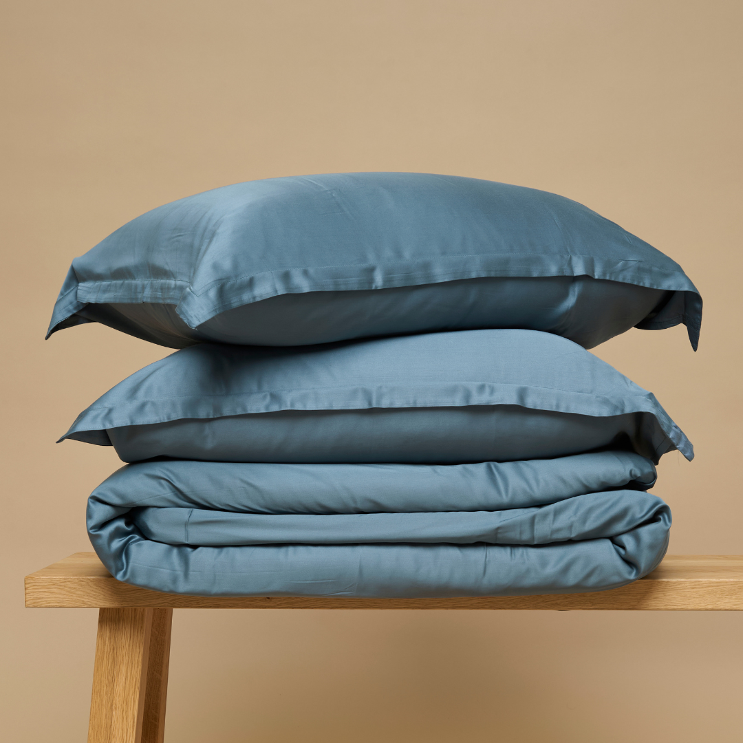 Eco Bamboo Dynebetræk Ocean Blue