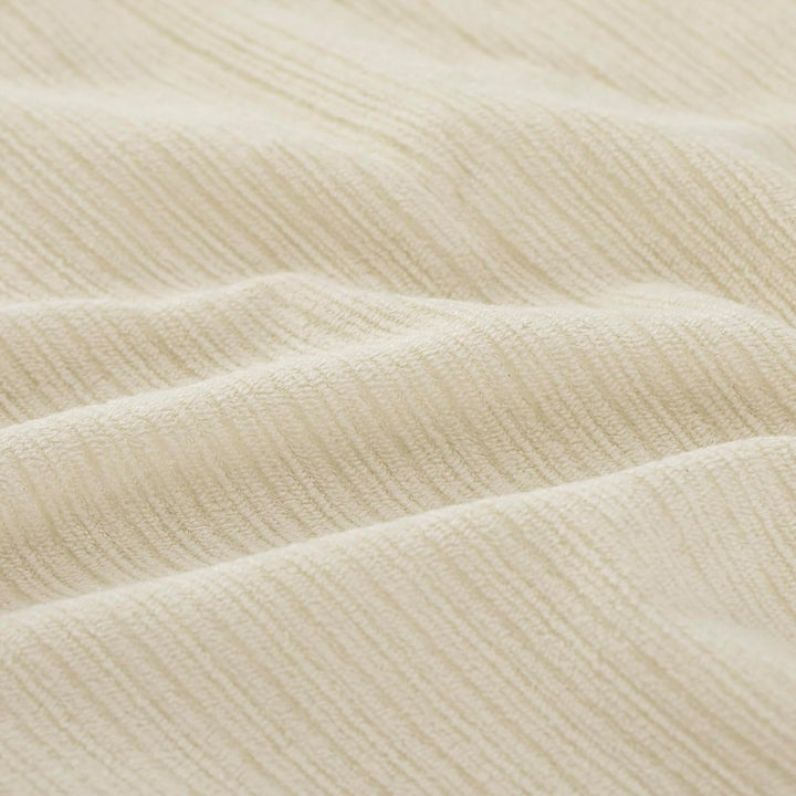 Sofa med fodskammel, 30D højelastisk skumfyld, 67 × 74 × 78 cm, beige