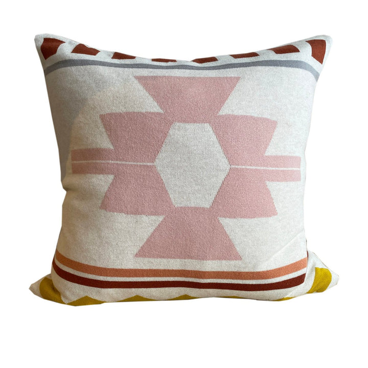 ANE Pillow-Cover Pink, Soft Jacquard strikket bomuld