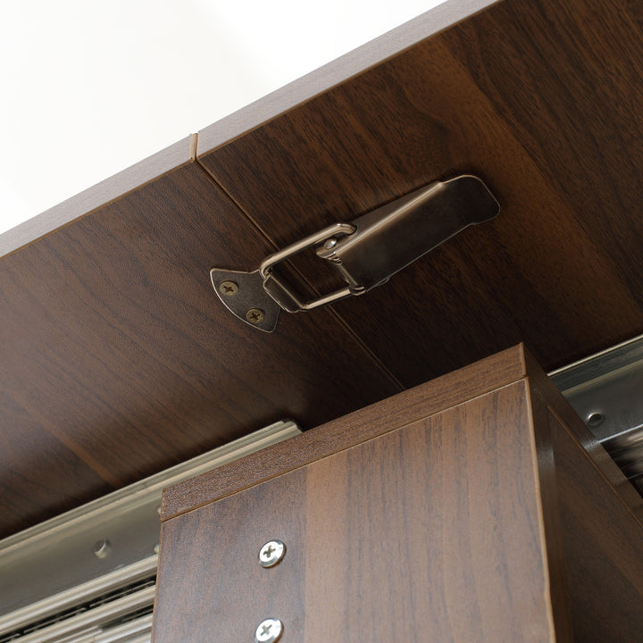 Foldbart spisebord udtrækkeligt spisebord spisebord, mobilt, moderne design, 180cm x 85cm x 75cm, brun