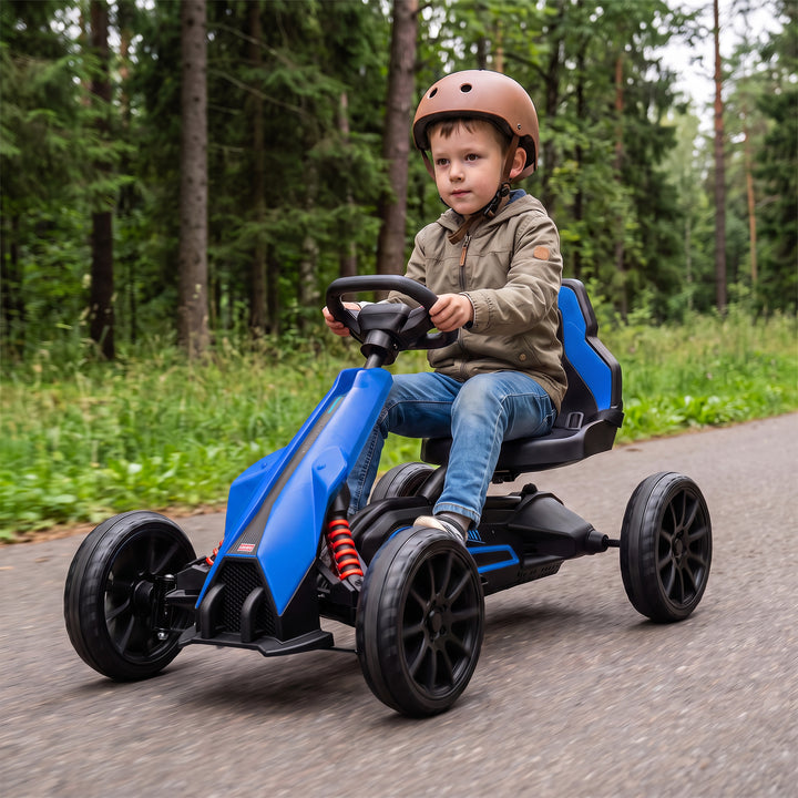 Elektrisk gokart til børn 12V 3-5 km/t gokart til 3-8-årige, blå