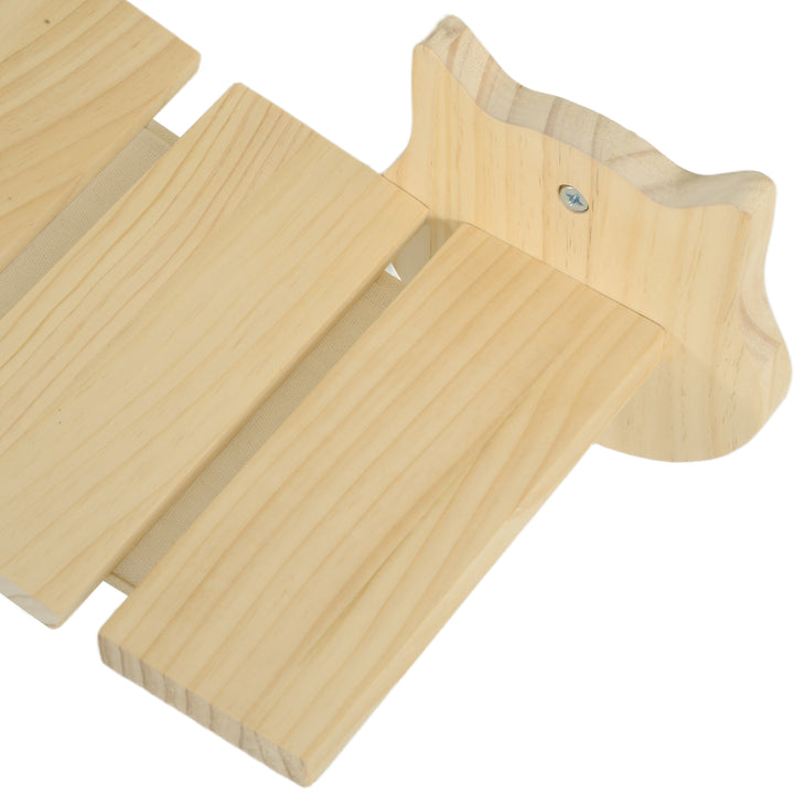 3-Delt klatresæt til katte, vægmonteret kradsetræ med kradsetræ, trin, stige, naturtræ