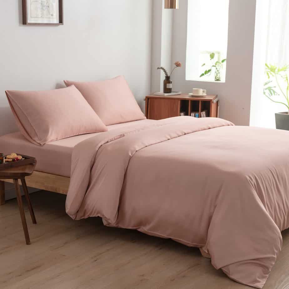 Pink Bamboo Sengesæt 2-personers - 400TC Tanboocel - Cuddle Pink