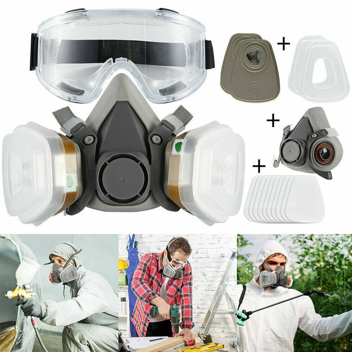 17-i-1 helmaske 6200 gasmaske åndedrætsværn sprayfilter kemikalier