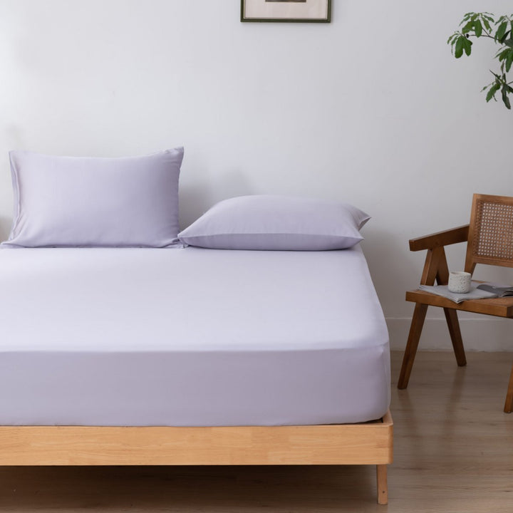 Lilac bambus pudebetræk - Lavender Mist - Sæt med 2 - 400TC Tanboocel