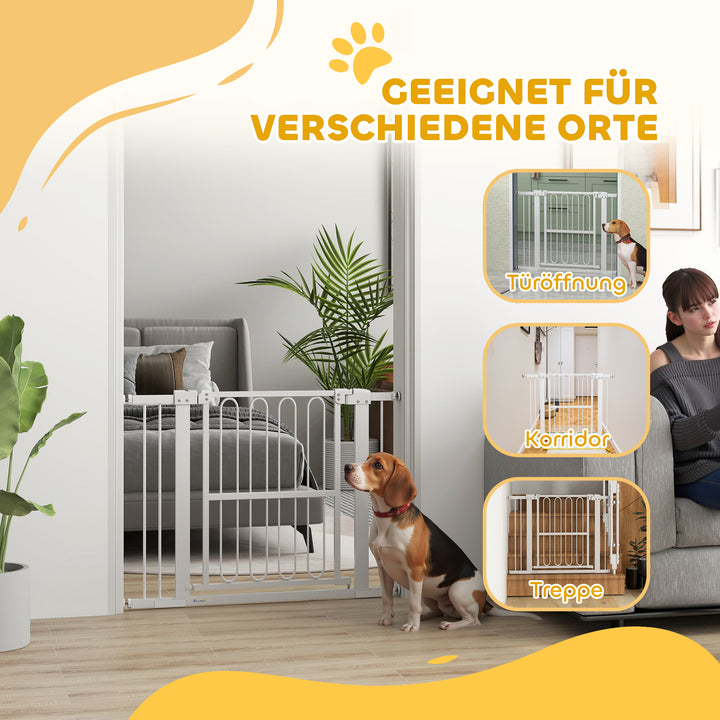 Hundesikkerhedsgitter, 76-104 cm spærregitter uden boring, trappegitter