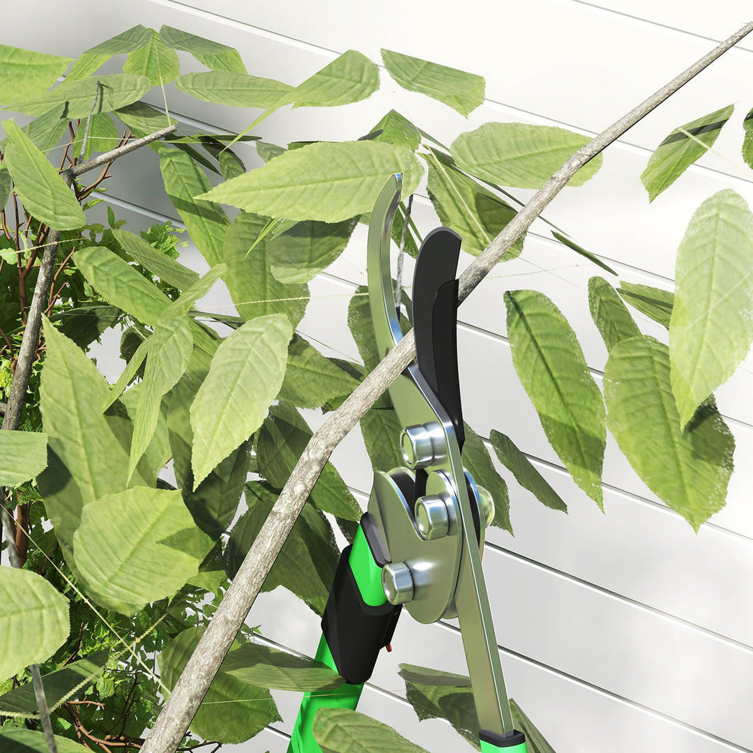 Hækkeklippersæt 2-delt havesaks med klingelængde 90 cm beskæresaks med metalklinger, udtrækkeligt håndtag