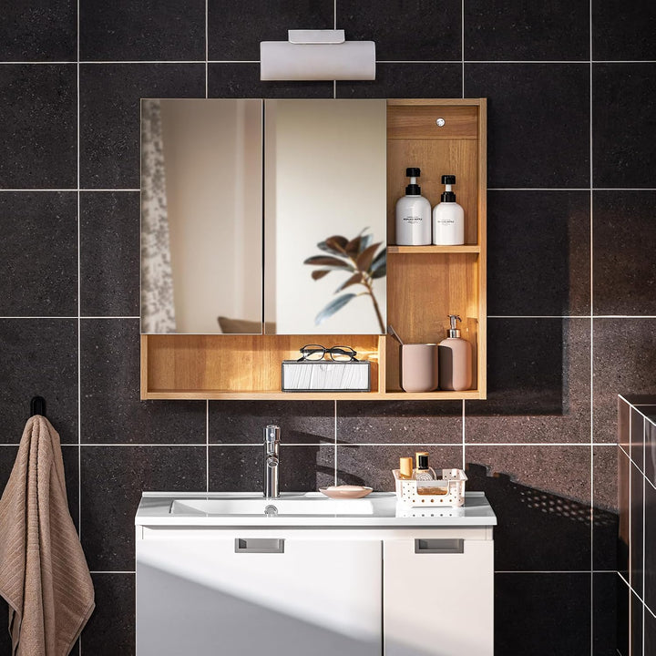 Spejlskab til badeværelset, B80 x H70 x D13 cm