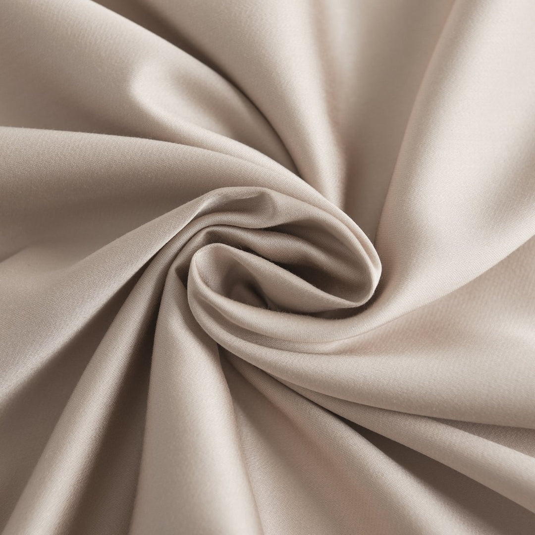 Beige bambus Fitted Sheet Premium - op til 30 cm - 400TC Tanboocel - Blød Taupe