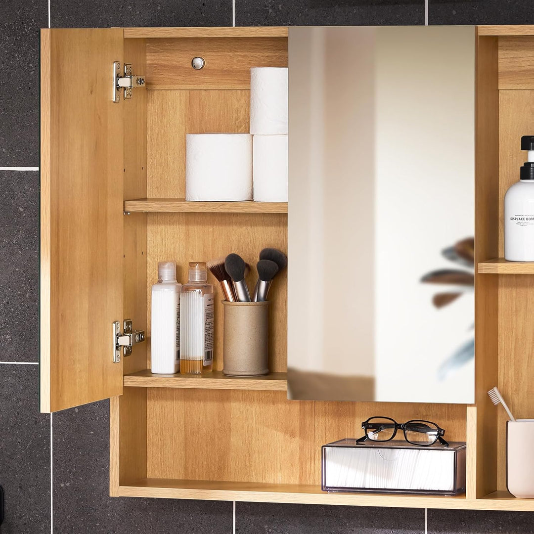 Spejlskab til badeværelset, B80 x H70 x D13 cm