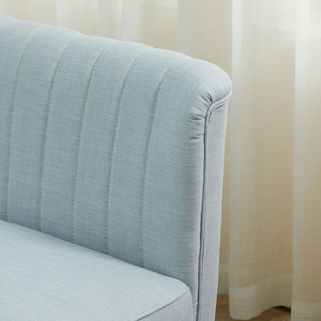 2-personers sofa, blød polstring, letplejeligt betræk, op til 220 kg, 117 x 56,5 x 77 cm, lysegrøn