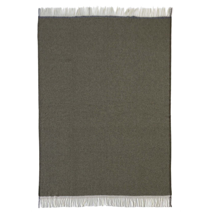 Merino/cashmere Uldtæppe Milan Verde Orlo