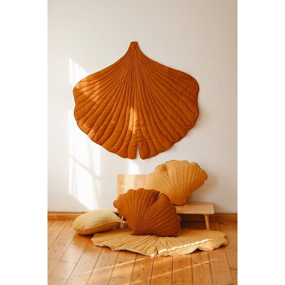 "Caramel" linned Ginkgo Leaf Pude