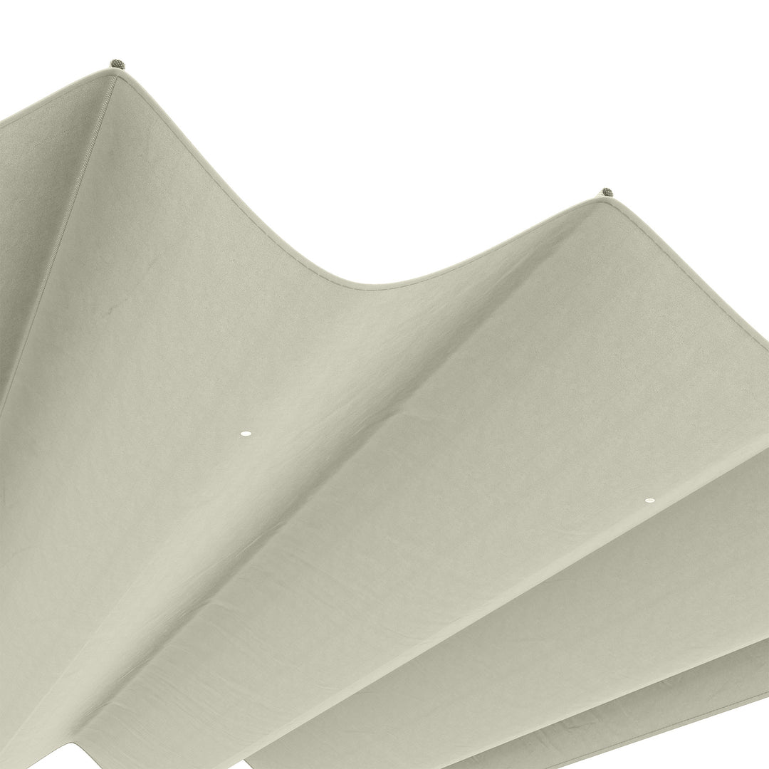 Reservetag til 2,85 x 2 m havepavillon, udtrækkelig, nem montering, polyester, cremehvid