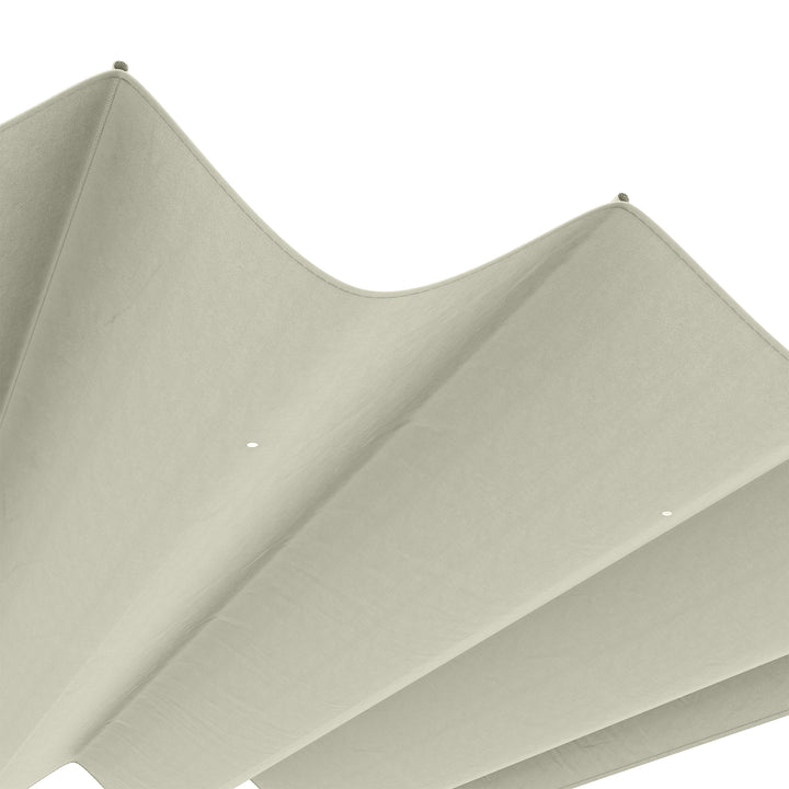 Reservetag til 2,85 x 2 m havepavillon, udtrækkelig, nem montering, polyester, cremehvid