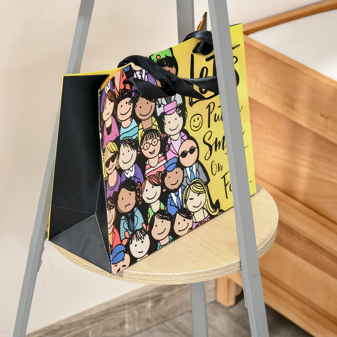 Knagerække, tøjstativ med 8 kroge, knagerække med hylde, stående knagerække til tøj, hatte, tasker, metal, hvid, 45 x 45 x 180 cm