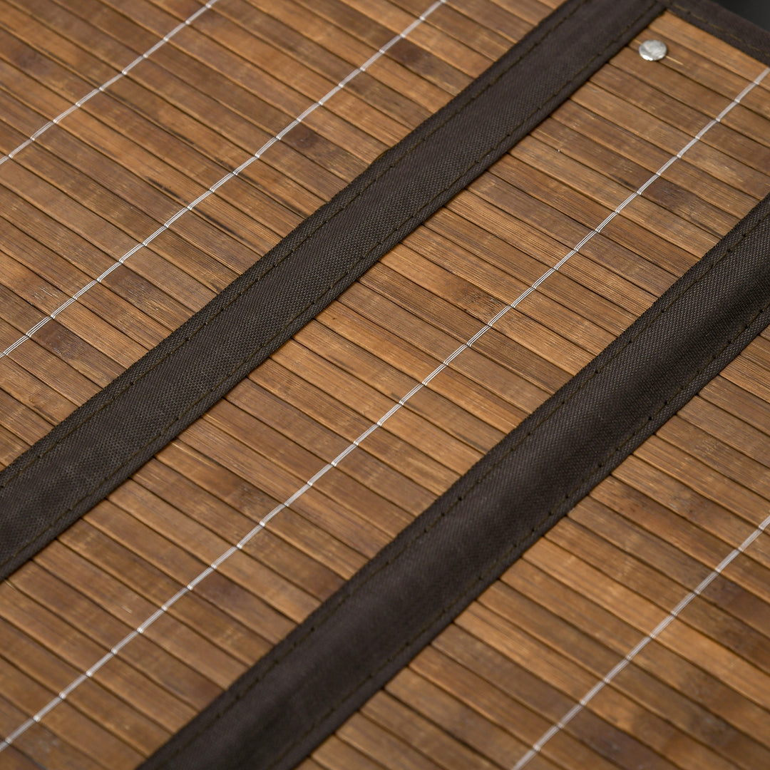 Vasketøjskurv, 100l kapacitet, aftageligt låg, 38 cm x 38 cm x 57 cm, brun