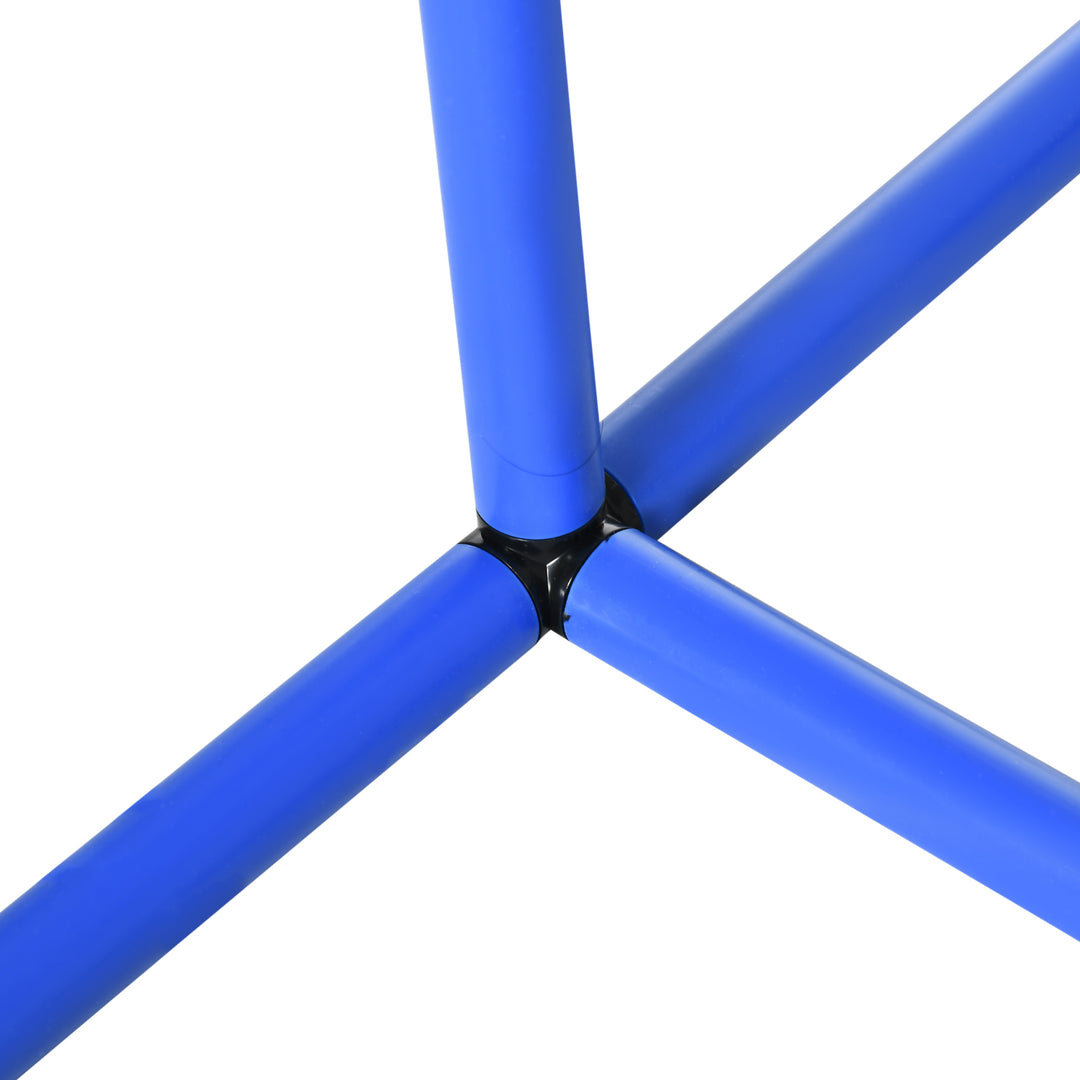 Agility-sæt til hunde, hundetræning, 4 buer, til begyndere, med bæretaske, blå+orange, 88 x 64 x 95 cm