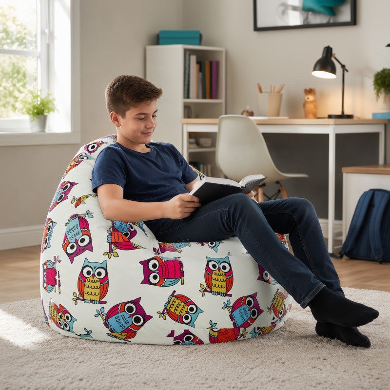 Large Bean Bag Chair XL - Premium Printed Fabric