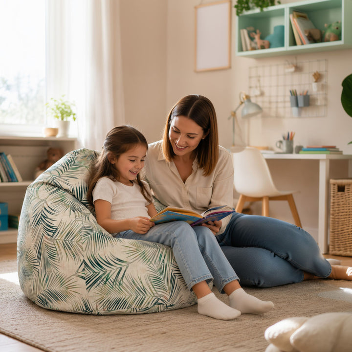 Kids Bean Bag Chair L - Premium Printed Fabric