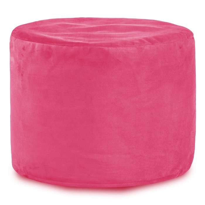 Round Cylinder Pouffe - Soft Velvet