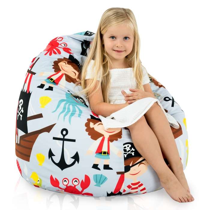 Kids Bean Bag Chair L - Premium Printed Fabric
