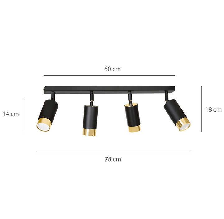 HIRO 4 BL/GOLD