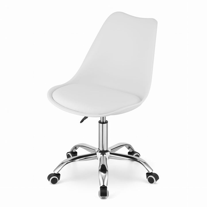 OSKAR ALBA kontorstol – minimalistisk design og ergonomisk komfort (hvid)
