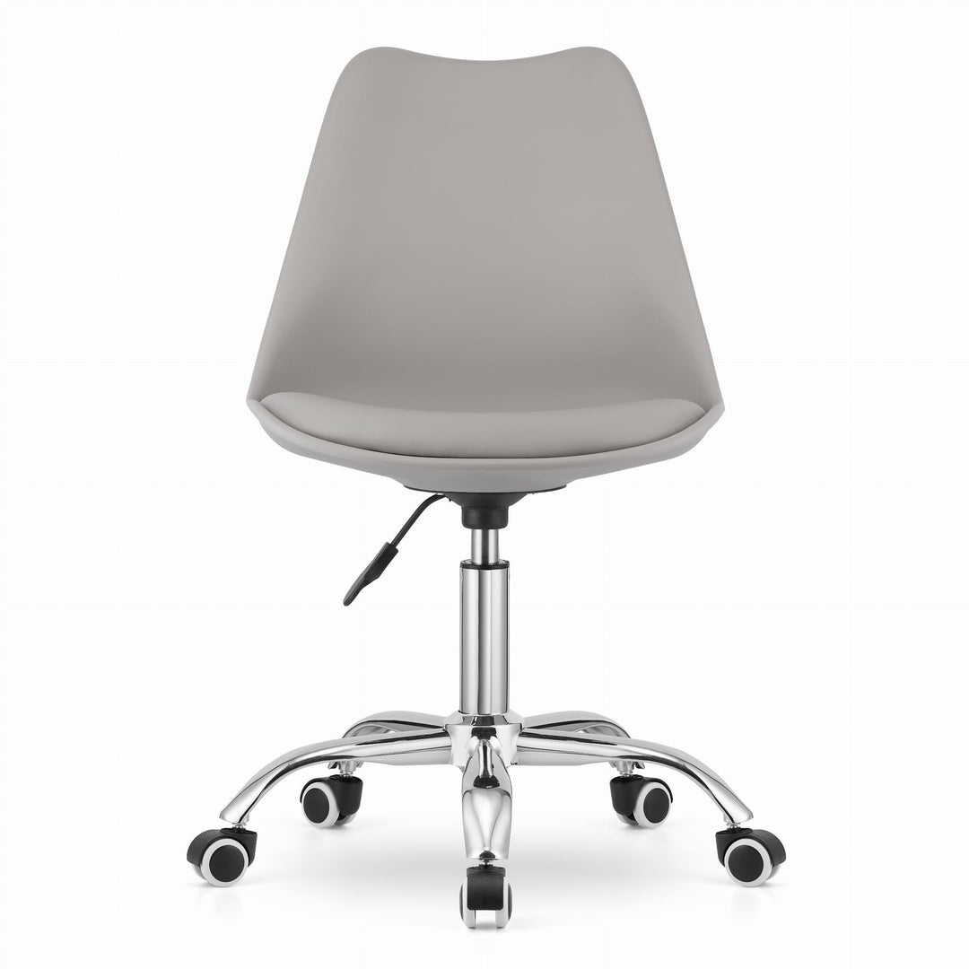 OSKAR ALBA kontorstol – ergonomisk komfort i stilren grå