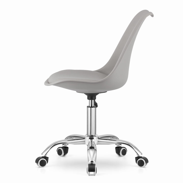 OSKAR ALBA kontorstol – ergonomisk komfort i stilren grå