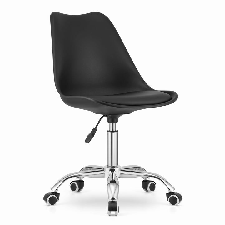 OSKAR ALBA kontorstol – klassisk design med ergonomisk komfort (sort)
