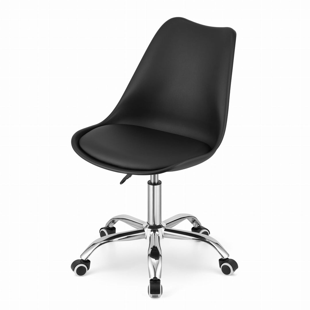 OSKAR ALBA kontorstol – klassisk design med ergonomisk komfort (sort)