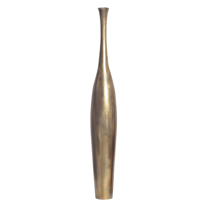 Dekorativ vase 75 cm aluminium guldfarvet blomstervase moderne, håndlavet